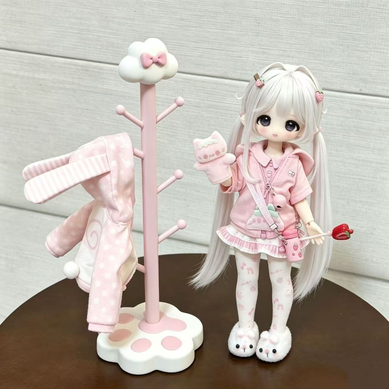 Lifestyle In Korean - Kawaii InsCat Paw Base Vloerstaande Kledingrek