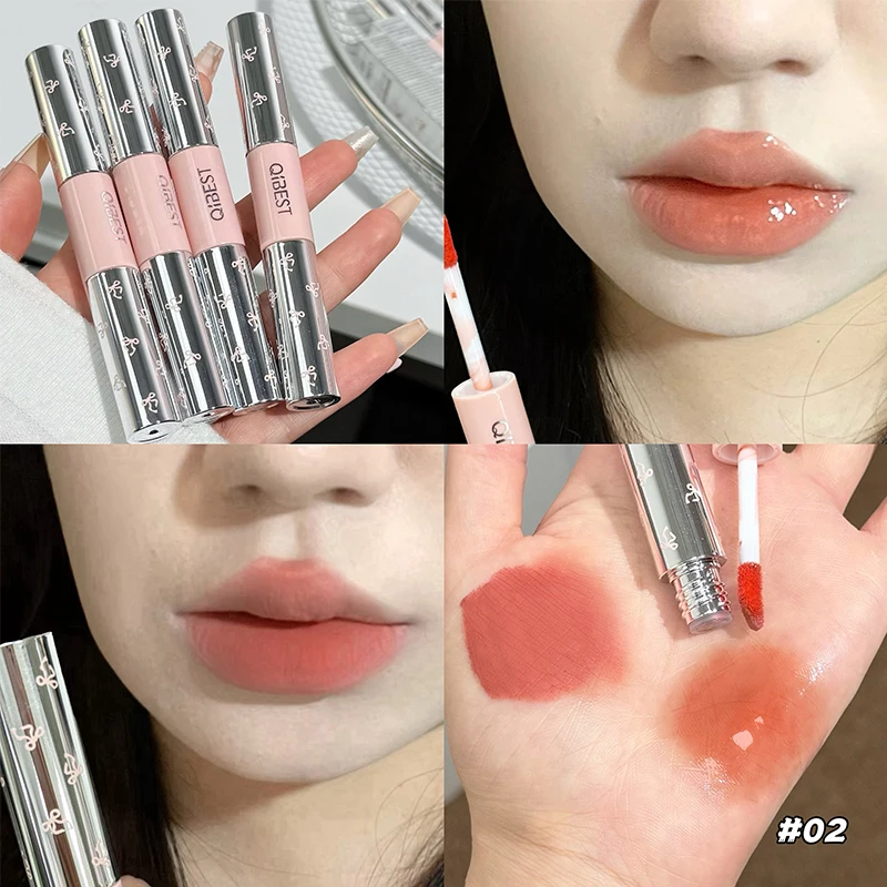 QIBEST Dubbelkop Matte Fluweel - Lip Tint Korean recensie en prijs