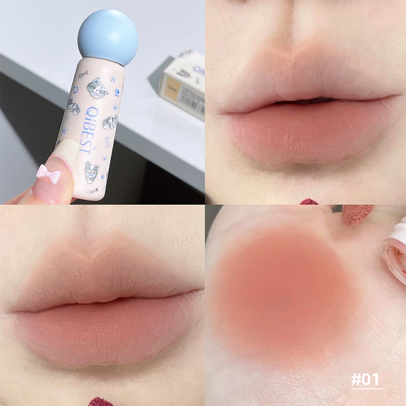 QIBEST Leuke Fluwelen Matte Li - Lip Tint Korean recensie en prijs