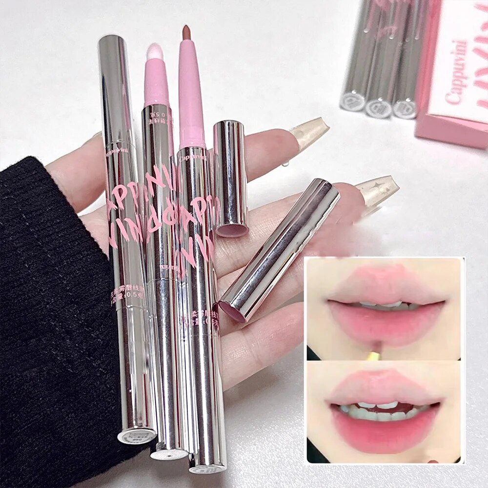 Nude Lip Liner Met Lip Borstel - Lip Tint Korean recensie en prijs