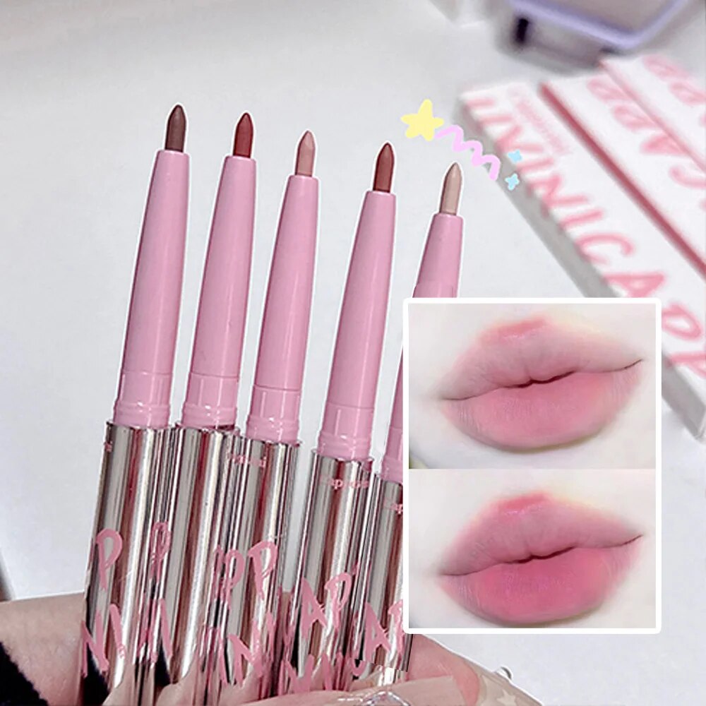 Nude Lip Liner Met Lip Borstel - Lip Tint Korean recensie en prijs